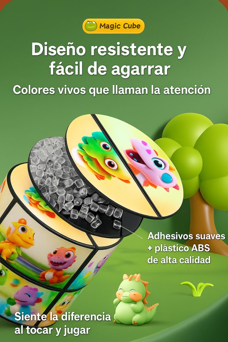 3 Cubos de Rubik 3D Para Niños l HappyGift®