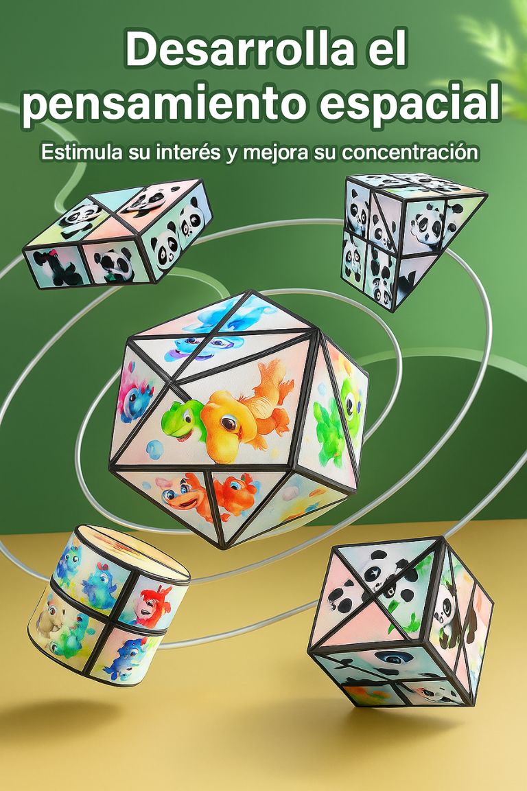 3 Cubos de Rubik 3D Para Niños l HappyGift®