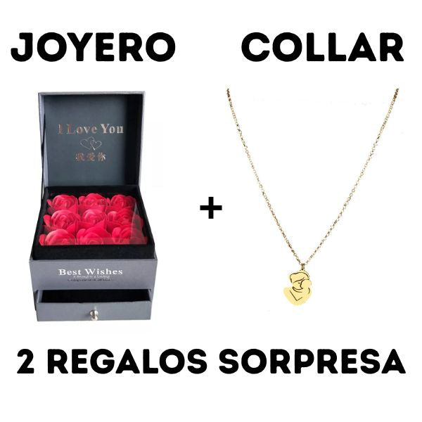 Joyero De Amor Maternal Con Collar + 2 Regalos Sorpresa