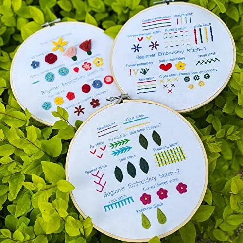 Kit De Bordado X 3 Para Principiantes