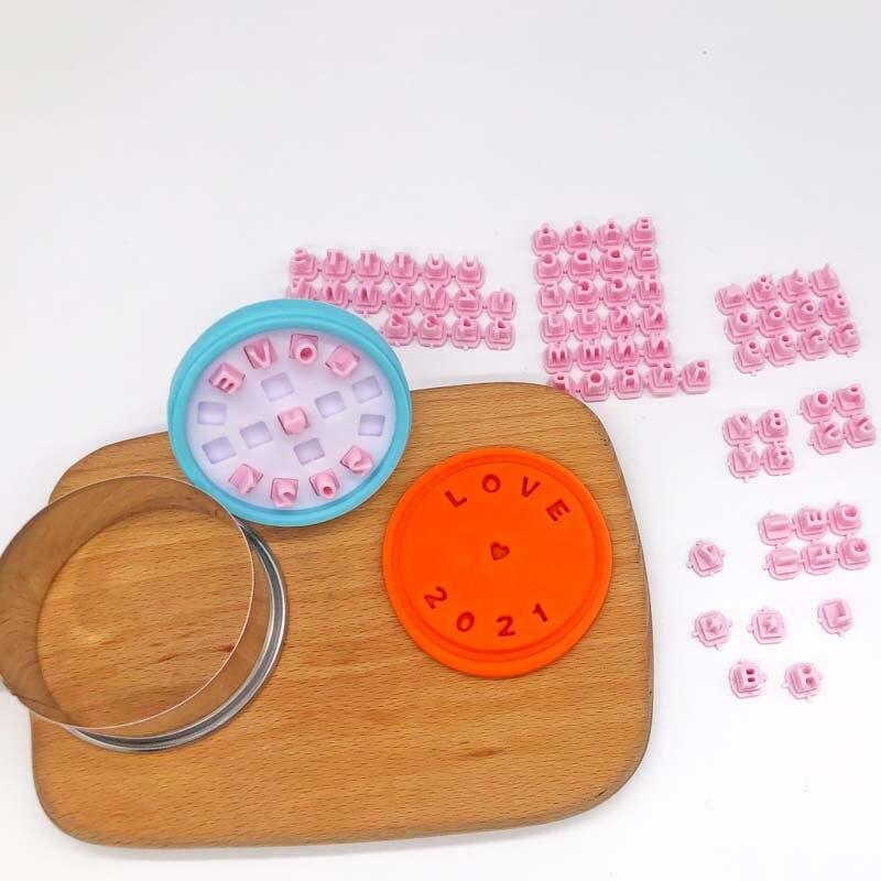 HappyGift® - Set De Sellos Para Galletas Con Abecedario Y Números