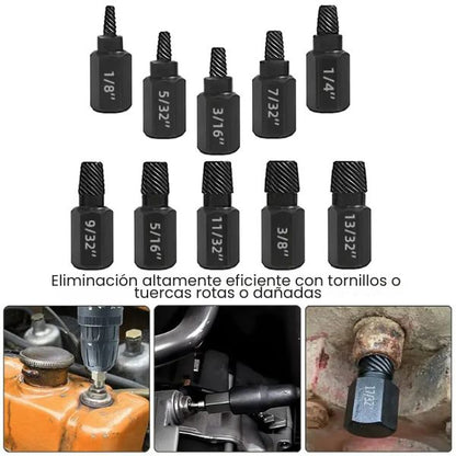 HappyGift® l Kit Extractor De Tornillos X10 Piezas